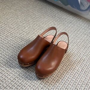 J. Crew Brown Leather Women's Mules